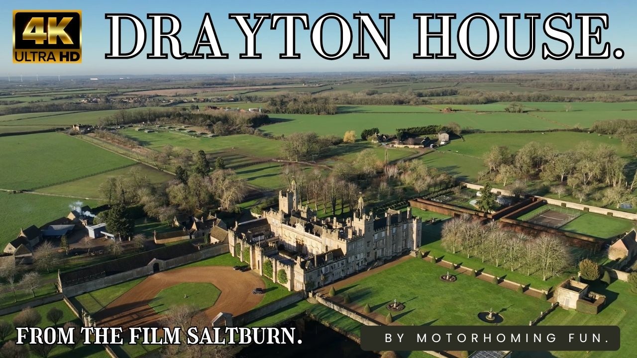 Historic Drayton House Aerial | Saltburn Film Location | DJI Mavic 3 Classic