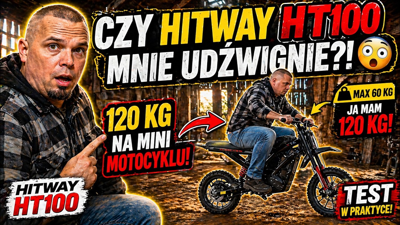 VLOG ze Stodoły Testujemy Motocykl HITWAY HT100 NA