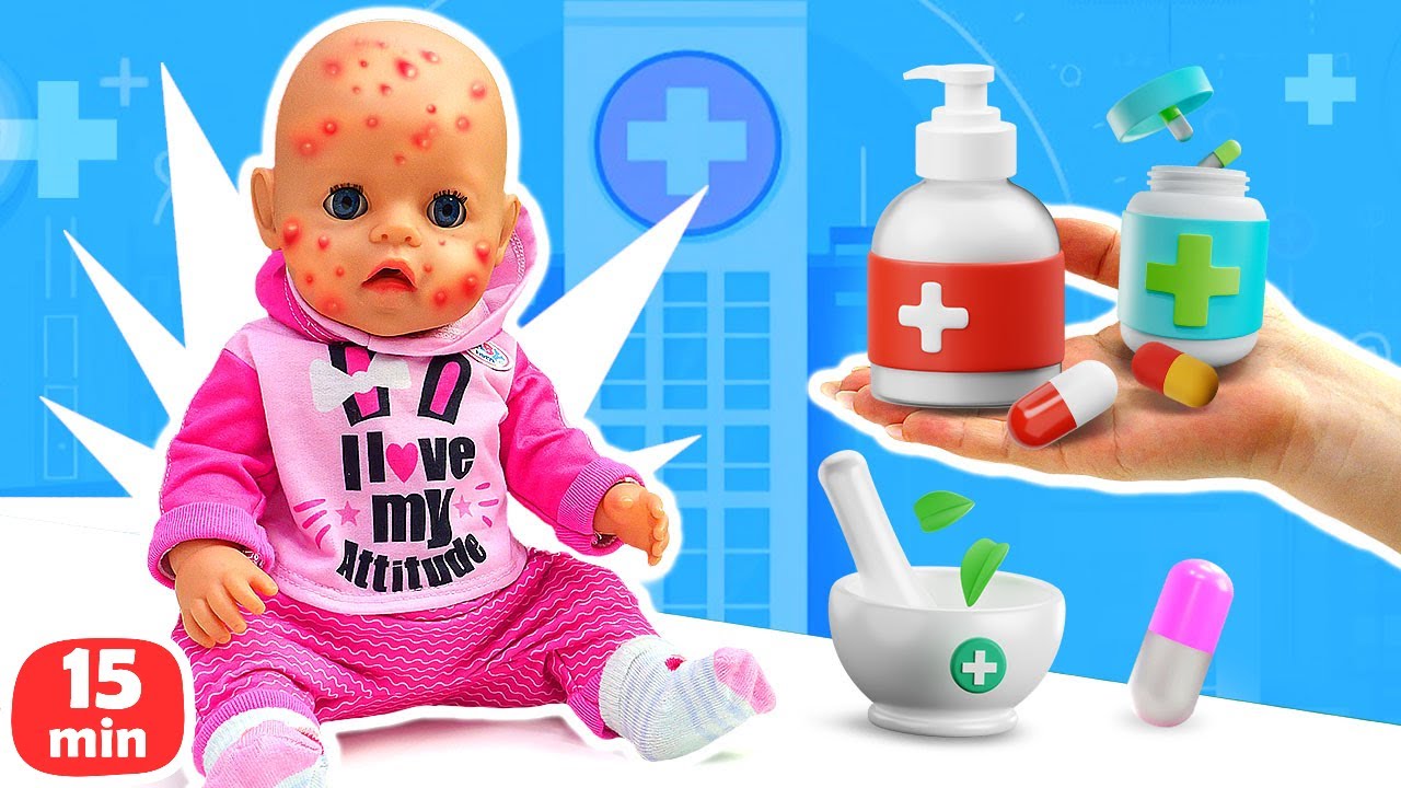 Лечим Беби Бон Эмили 👗🎀 Ухаживаем и выбираем красивую одежду
