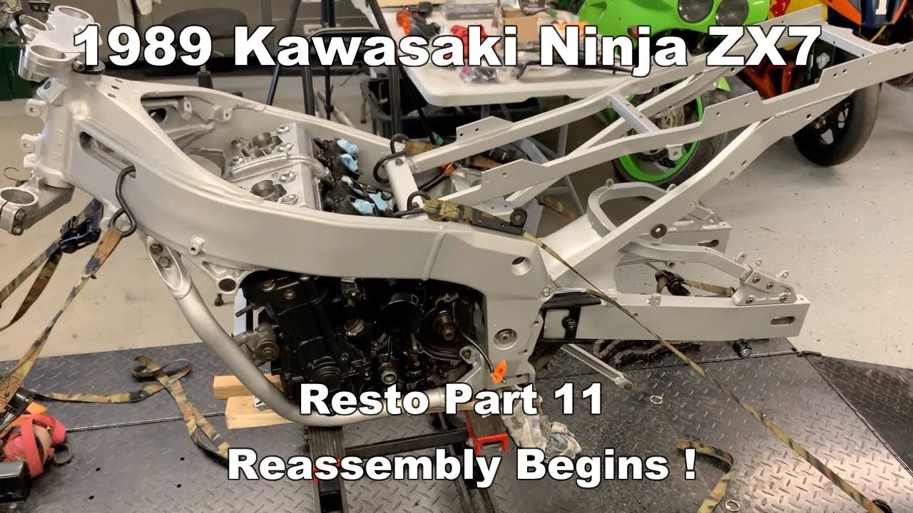 1989 kawasaki Ninja ZX7 - Part 11 Reassembly begins