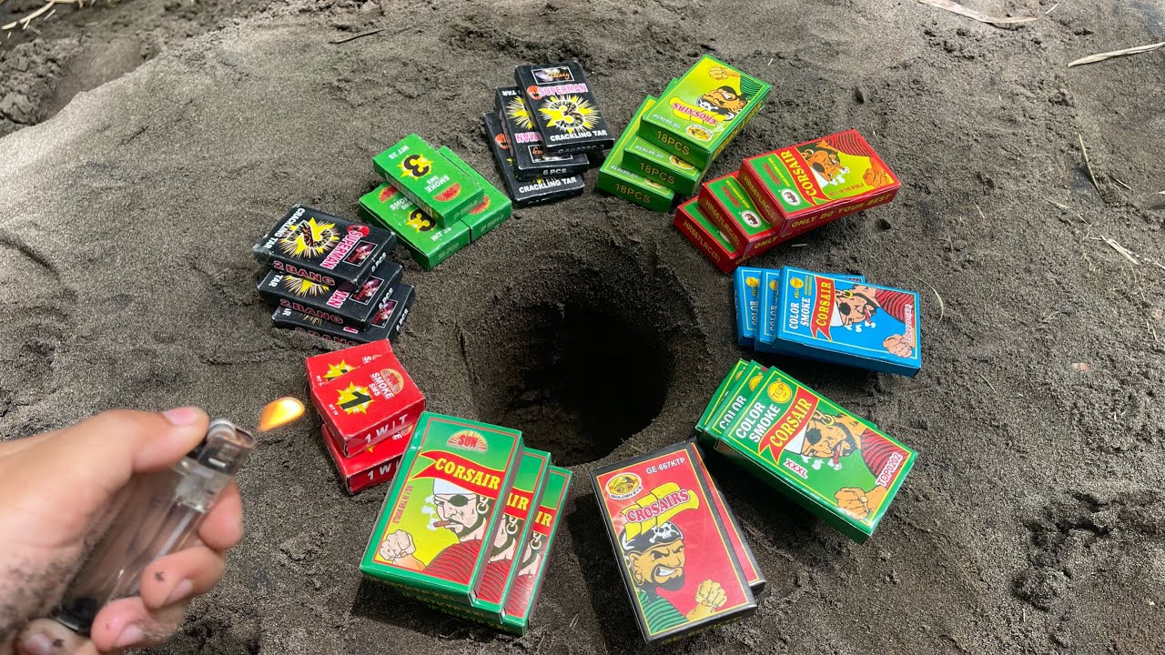 NGABUBURIT NYUMET 10 JENIS MERCON KOREK XXL DIDALAM TANAH!!! Lihat Reaksinya