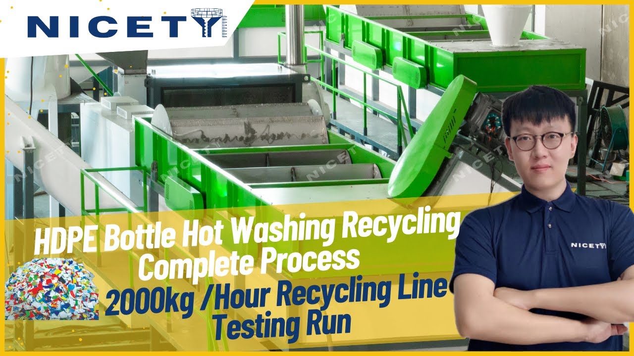 HDPE Plastic Waste Hot Washing Recycling Line | Full Process Explained And Equipment Required