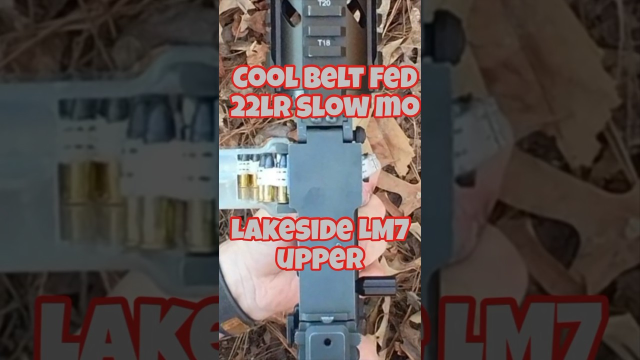 Cool Lakeside Belt Fed 22lr Slow Mo #gun  #22lr  #shorts