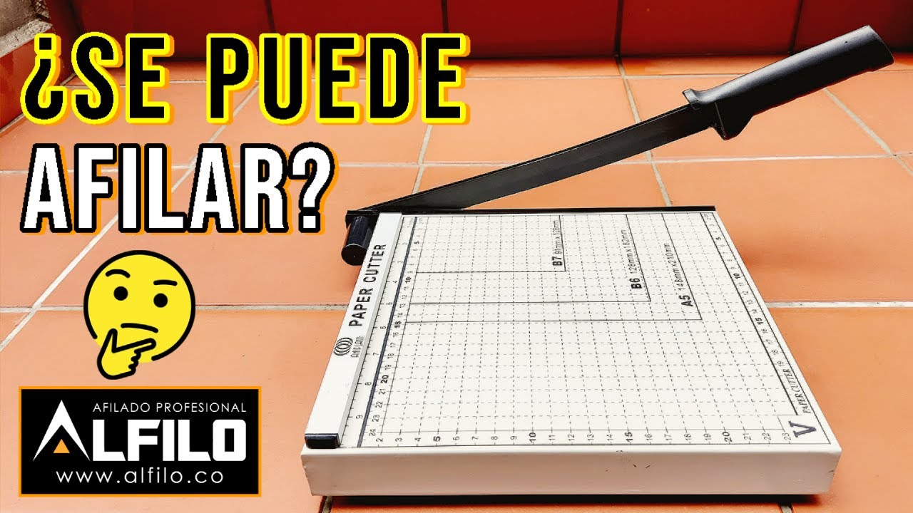 👌CÓMO AFILAR UNA GUILLOTINA PARA CORTAR PAPEL: Sin Herramientas Eléctricas y 💯% EFICAZ!