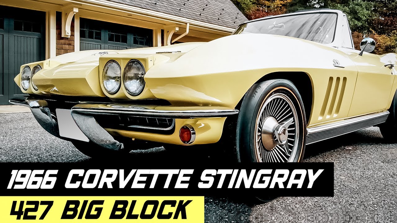 Driving a 1966 Chevrolet Corvette Stingray with 427 Big Block V8 High Output 425hp