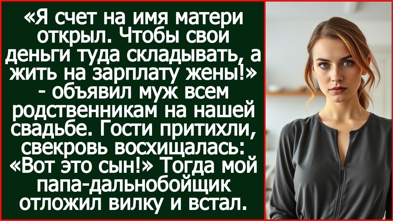 Я счет на имя матери открыл. Свои деньги туда складываю, а живу на зарплату жены! Объявил муж гостям