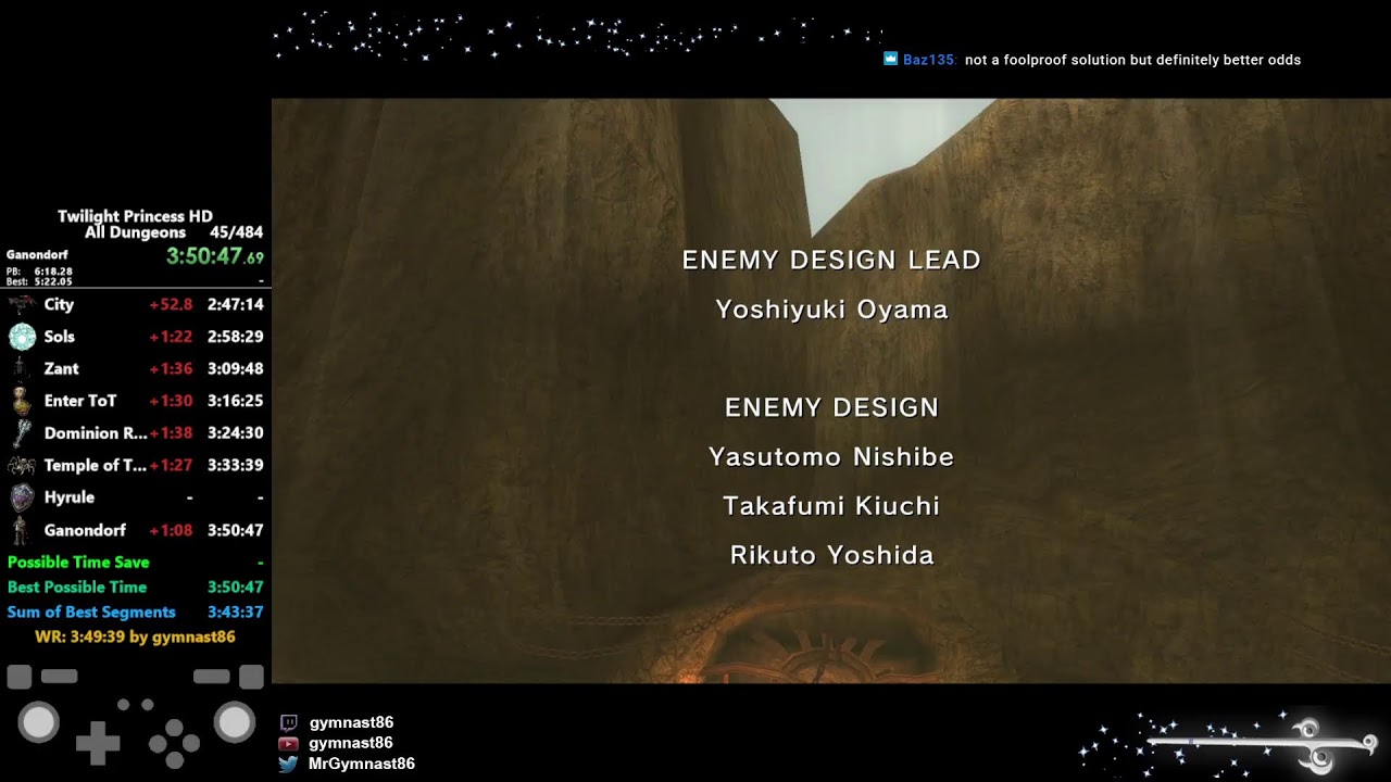 Twilight Princess HD All Dungeons Speedruns