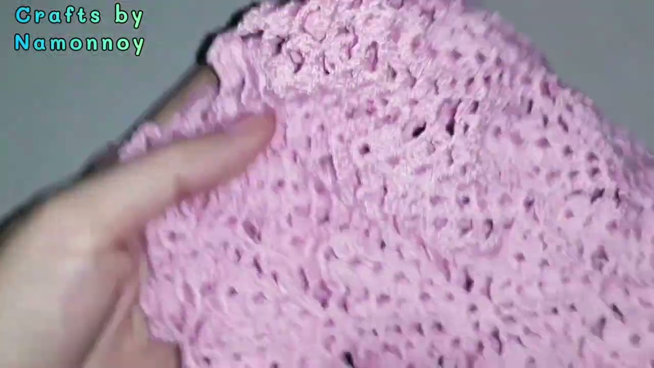 เสื้อถักโครเชต์แบบที่13 ep.5(จบ)|Crafts by namonnoy