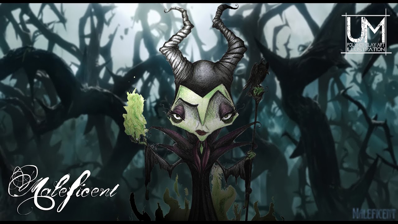 What if Tim Burton Direct Maleficent - Disney - Polymer Clay