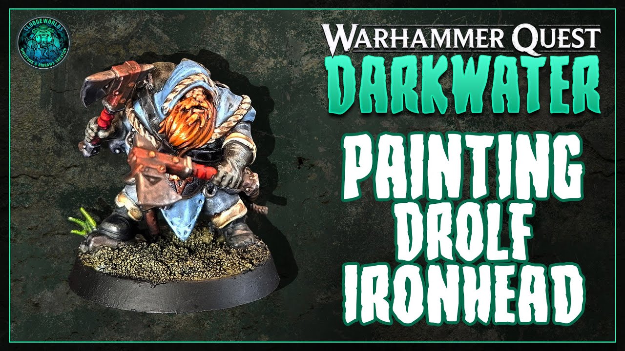 WARHAMMER QUEST DARKWATER part 3 - Drolf Ironhead [TIMELAPSE] #warhammerquest #speedpainting