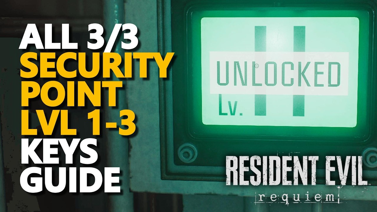 ALL Security Point Lvl 1-3 KEY LOCATIONS GUIDE Resident Evil Requiem 9