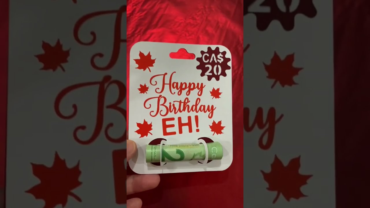 Just made these Canadian versions of money card holder with Canadian Eh