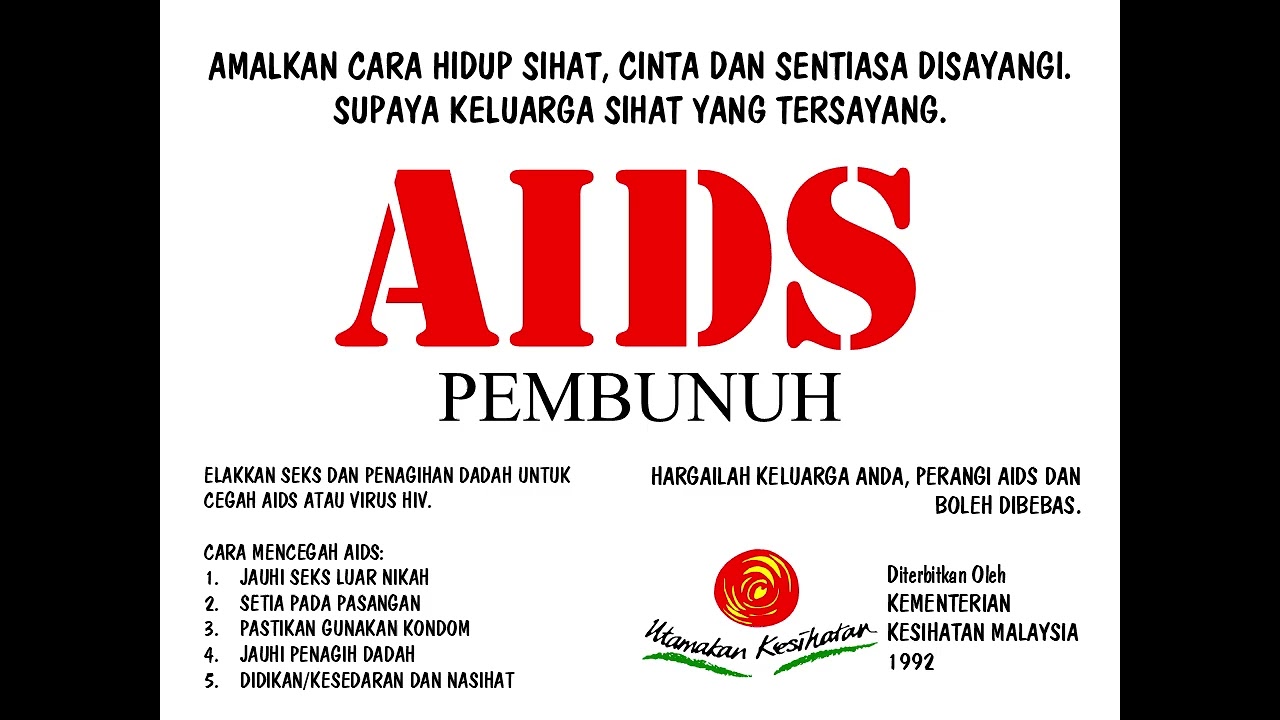 Lagu PSA Kementerian Kesihatan Malaysia KCHS 1992 - AIDS Pembunuh (Alt. Instrumental)
