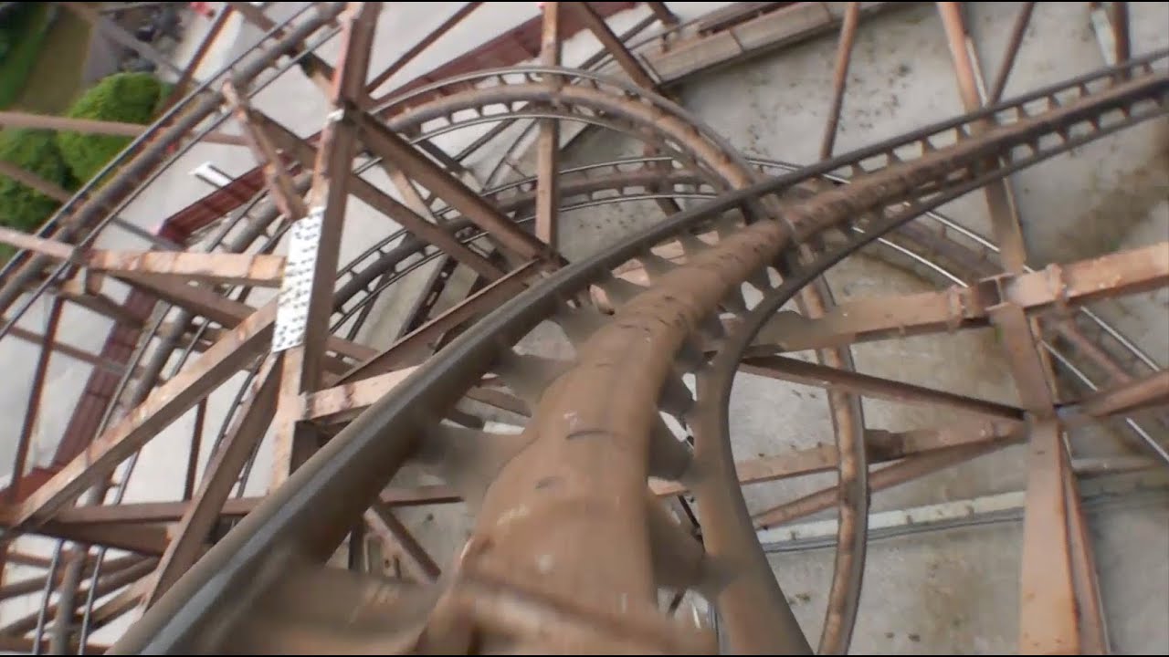 Knightmare Roller Coaster POV Camelot Theme Park UK Front Seat On-Ride