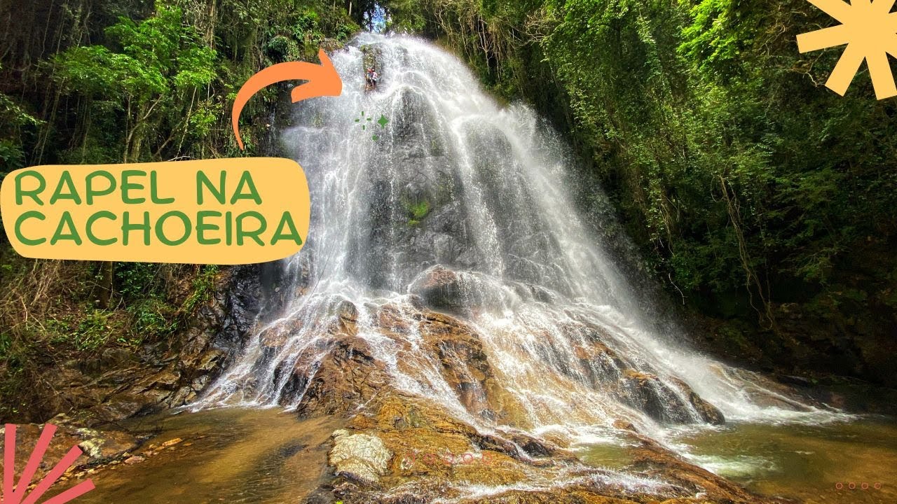 AVENTURA RADICAL NA CACHOEIRA RIO DO SALTO EM AGUAS MORNAS /SC (RAPEL)