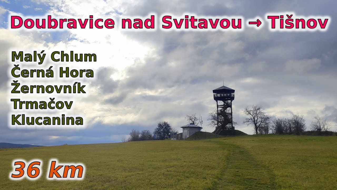 C41 Doubravice nad Svitavou - Tišnov (přes Černou Horu) [36 km]