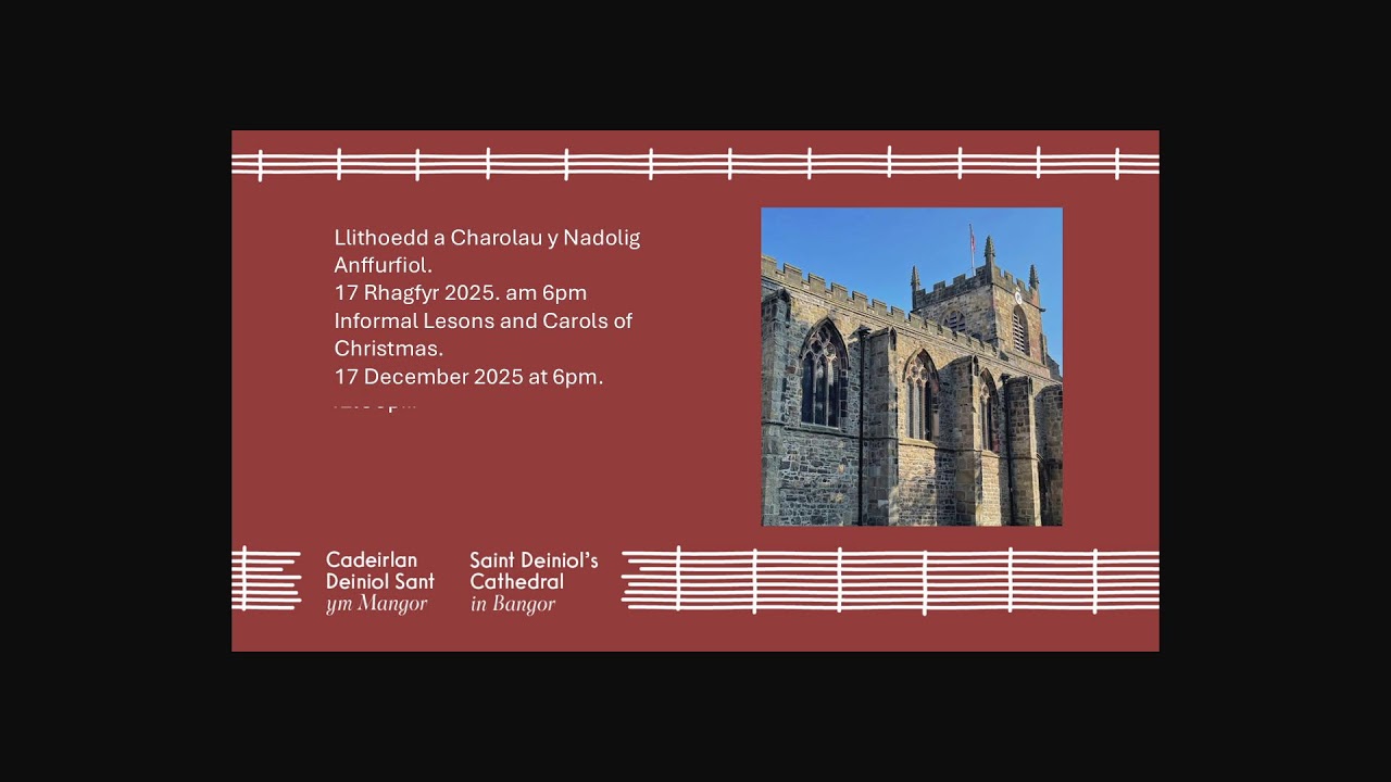 Llithoedd a Charolau y Nadolig Anffurfio. Informal Lesons ands Carols of Christmas.