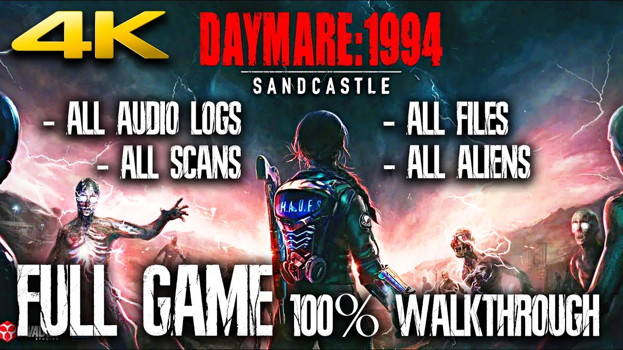 DAYMARE 1994 SANDCASTLE Gameplay Walkthrough 100% COLLECTIBLES (4K 60FPS) FULL GAME No Commentary