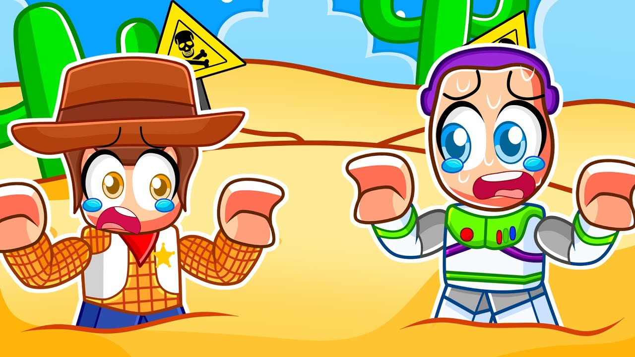 Trapped in QUICKSAND with Woody & Buzz in Roblox!