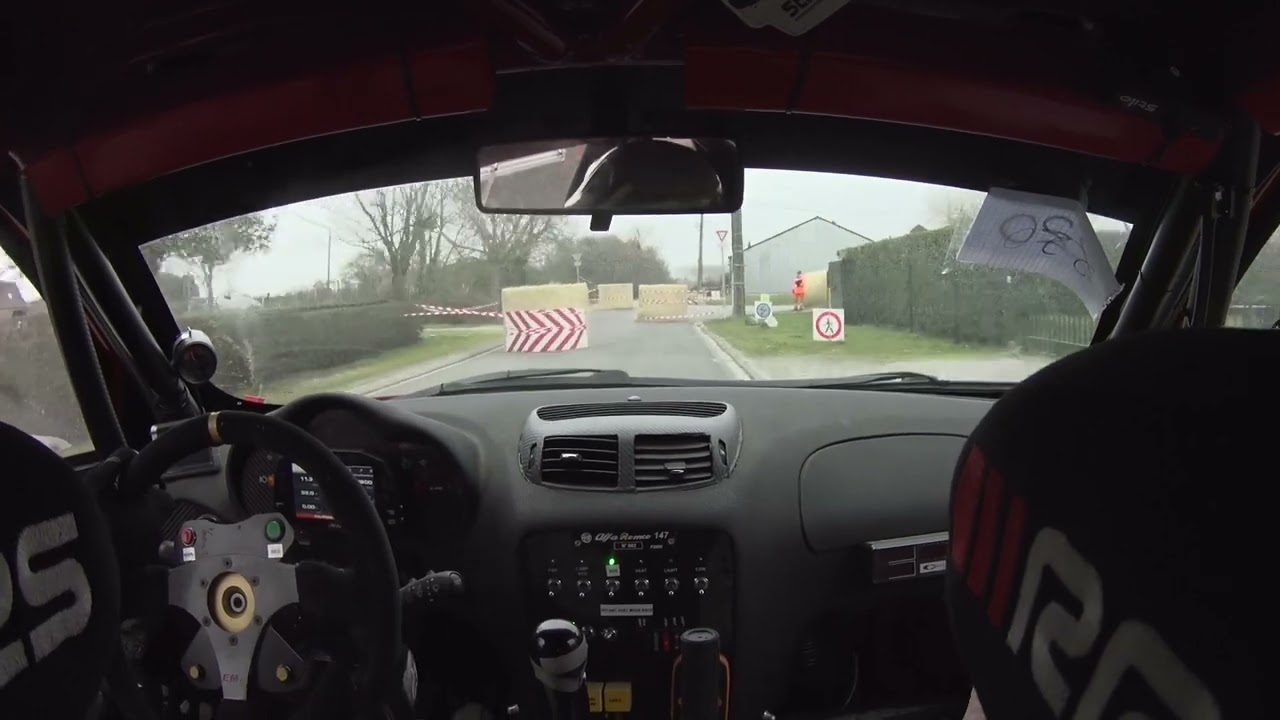 Rallye du Béthunois 2023 - ES6 La Clarence - PA et Margaux Perrin - Alfa 147 F214 crash