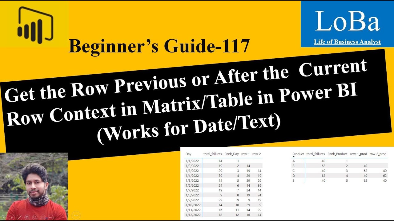 Power BI Get the Previous Row in Power BI| Get the next row in Power BI| Row After & Row Before PBI