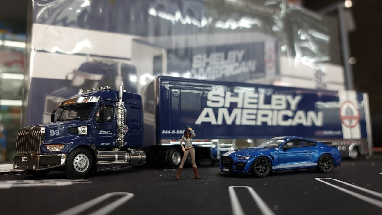 FirstLook Mini GT Shelby Transporter Set Western Star и Wideboy Shelby GT500