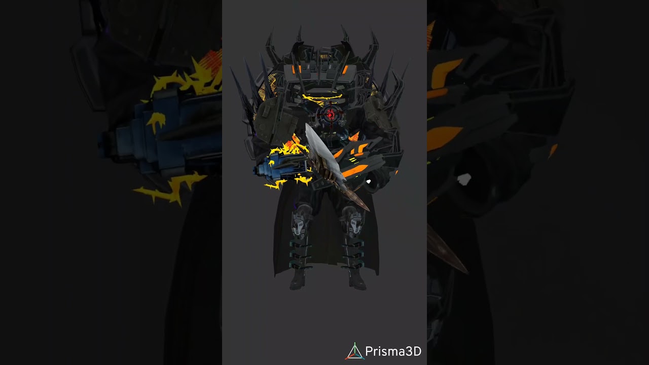 watchman of doom big long sword #skibiditoilet #animation #prisma3d