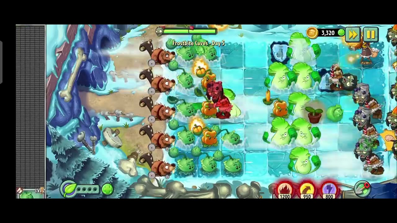 2 день в снежной. Plants vs zombies