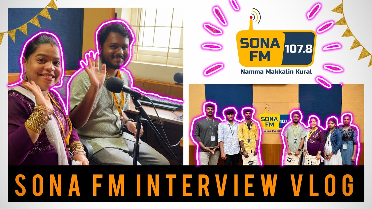 Sona Fm Interview Vlog Video 🤩🥳 #trending #mohansugivlogs #viralvideo #tamilvlog #couple #salem