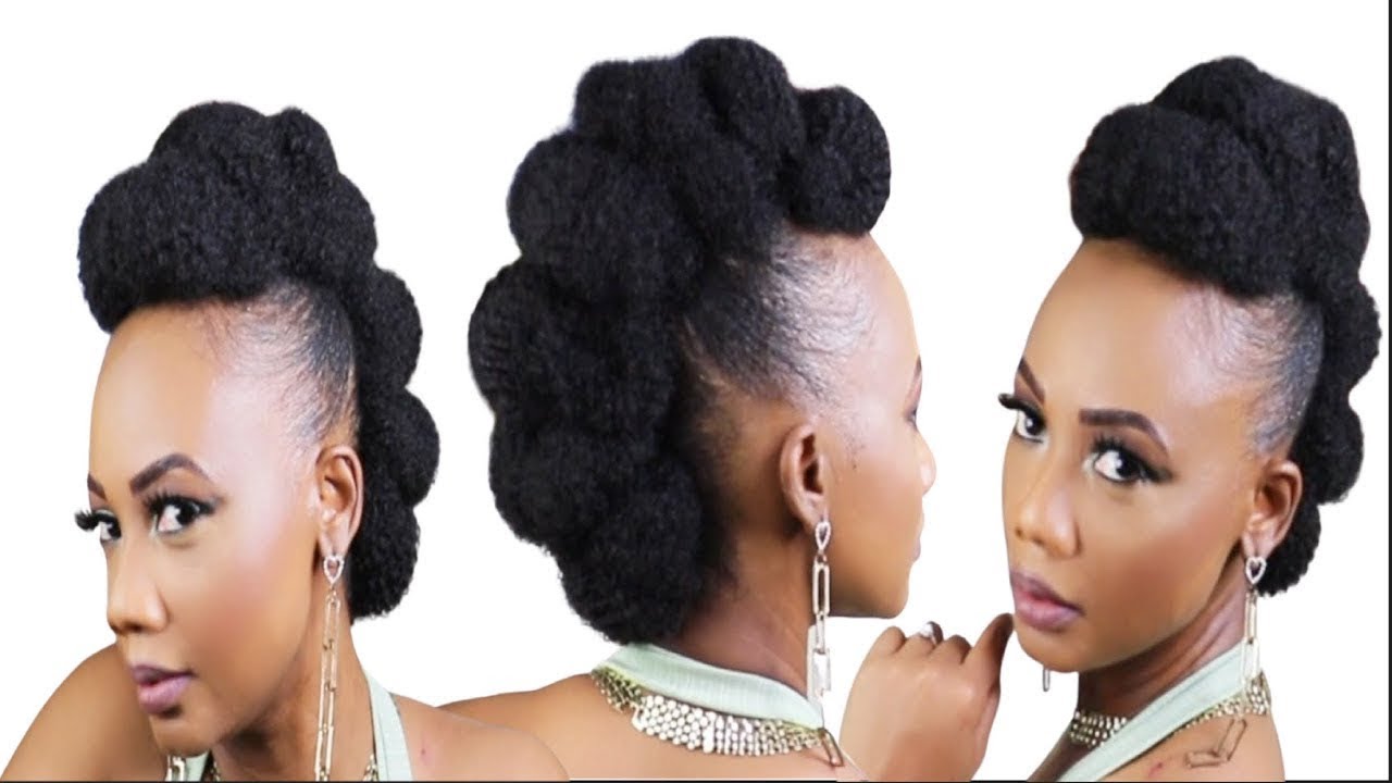 Natural Afro Kinky Hairstyle | Easy Protective Style for Everyday Wear
