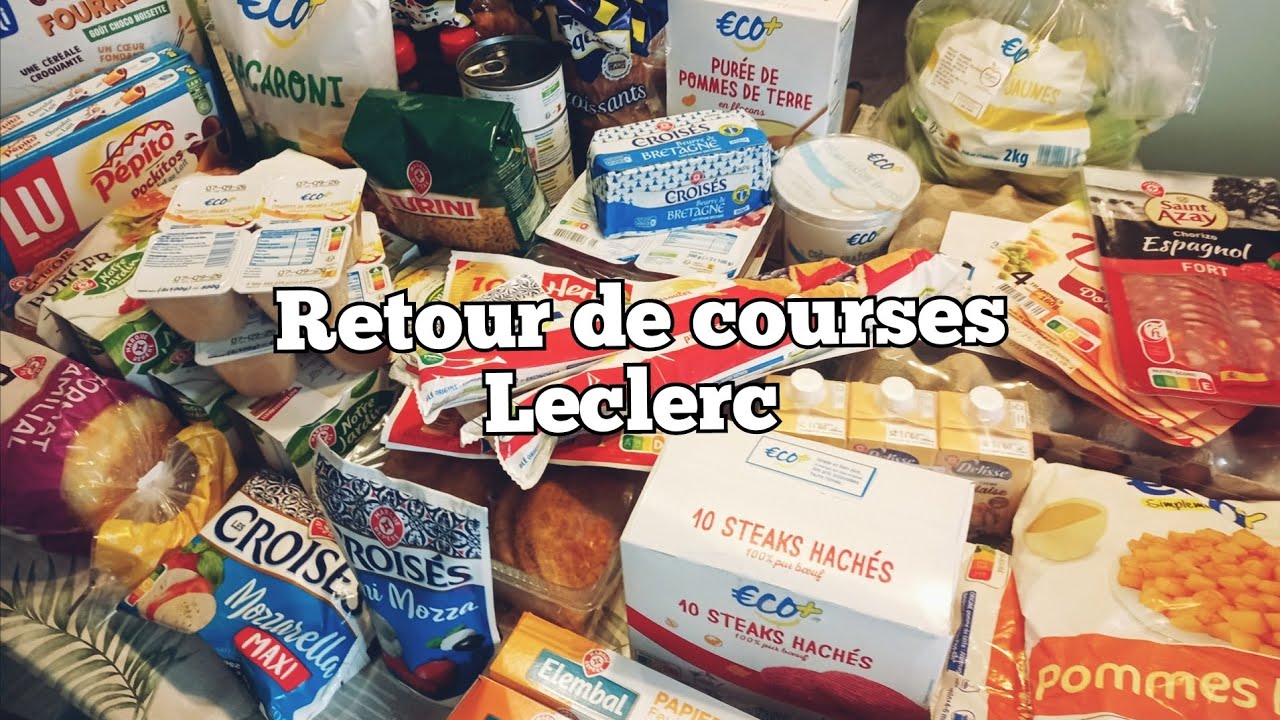⭐RETOUR DE COURSES LECLERC⭐💵 94€ au Drive 🚙🛍️ #retourdecourses #leclerc #drive