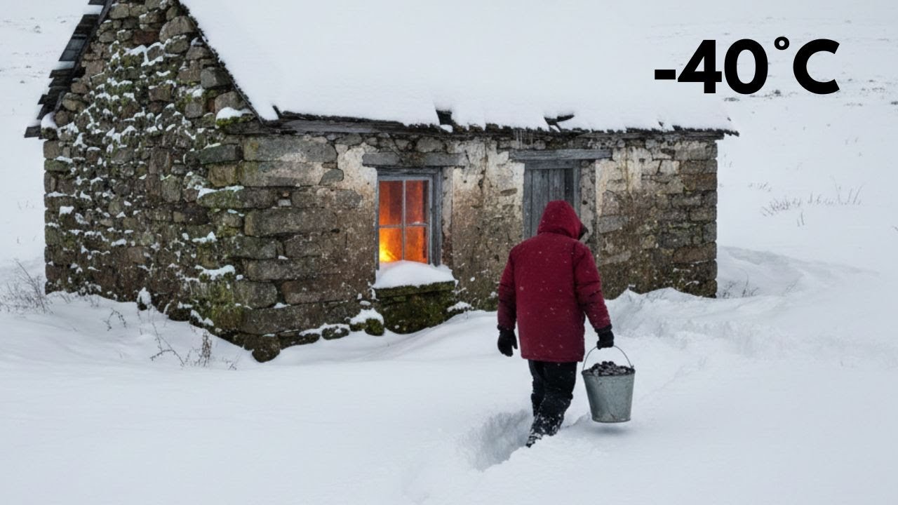 Surviving the First 72 Hours at -40°C | Tearing Down a Rotten Cabin by Hand.