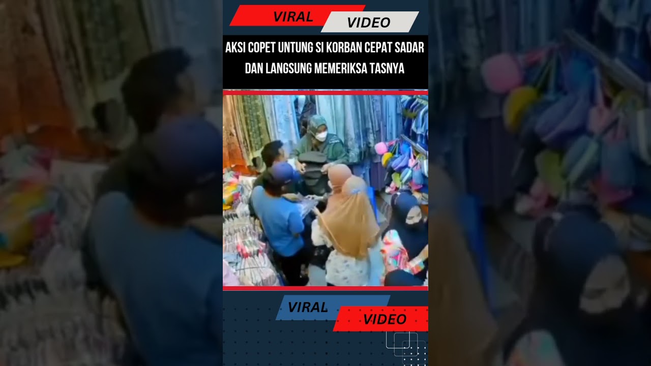 VIRAL VIDEO, AKSI COPET UNTUNG SI KORBAN CEPAT #fyp #sedangtrend