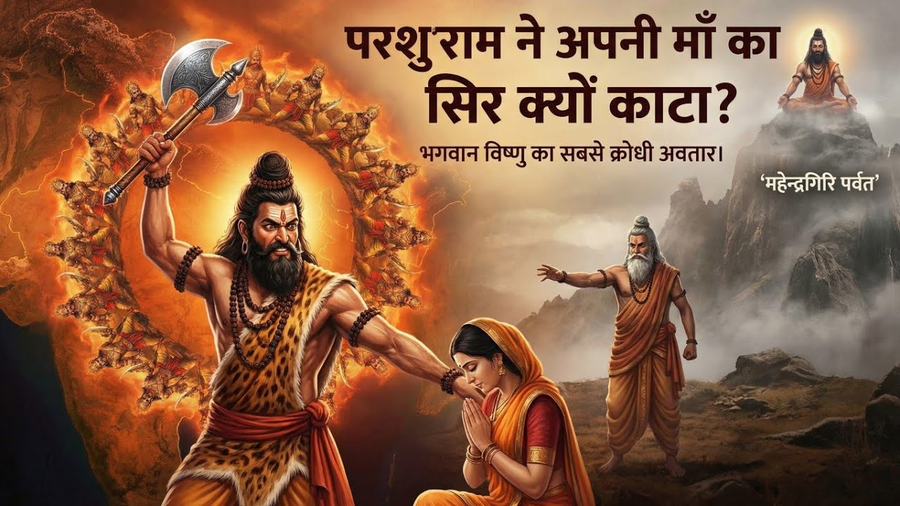 Bhagwan Parshuram: अपनी ही माँ का वध क्यों किया? 😱 | Full Story (Birth to Kalki Avatar) #parshuram 