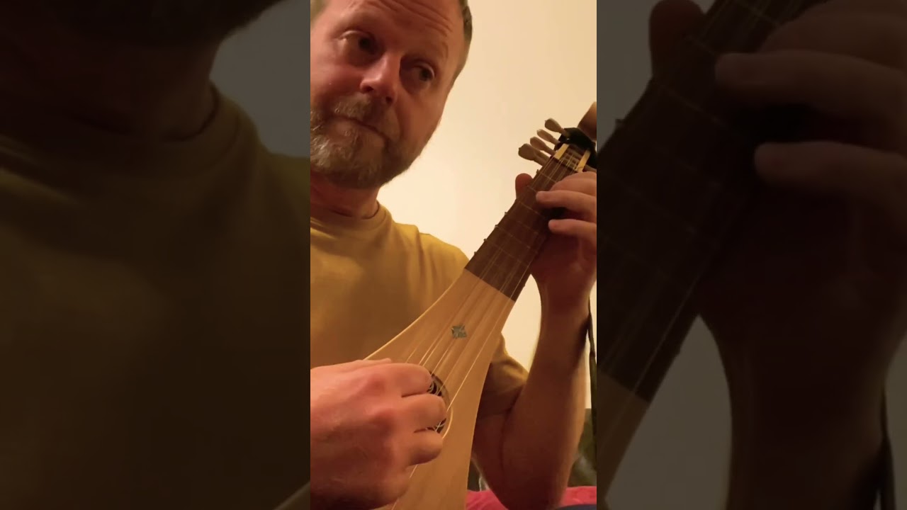 Medieval Gittern Jester #music #shorts #musicvideo #guitar #instrumental #fun #medieval #song