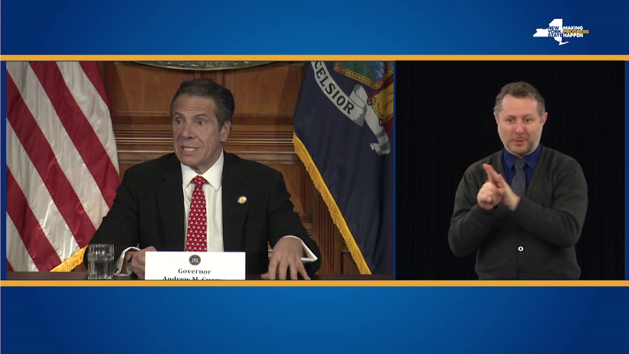 ASL: 4/29/20 Governor Cuomo Announces 35 Counties Approved to Resume Elective Outpatient Treatments