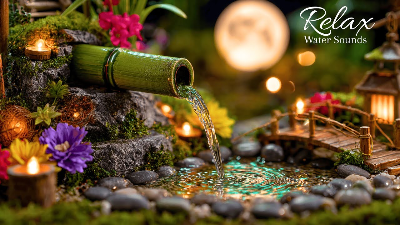 🍀 Gentle Bamboo Water & Soft Piano – Relaxing Music for a Peaceful Mind
