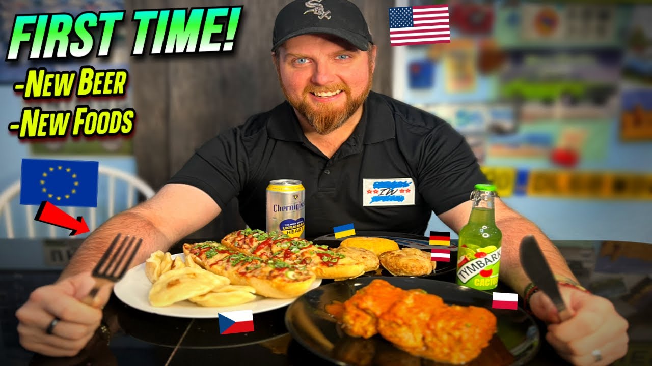 American Tries a European Feast (Various Hot European Foods)