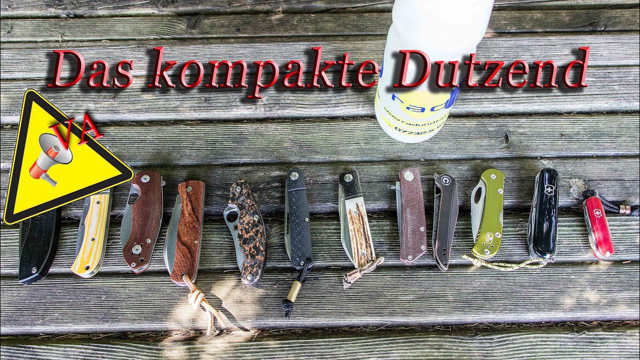 Das kompakte Dutzend -  kompakte/kleine Taschenmesser - VA für Stephan und Cintage