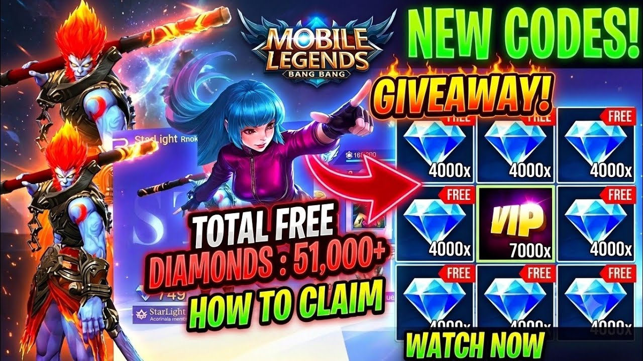 ⚡NEW⚡MLBB Redeem Codes August 2026 | Free Diamonds Giveaway & Redeem Codes