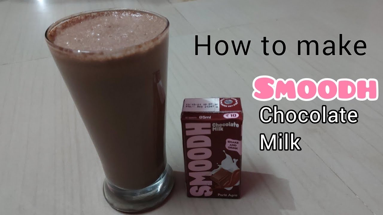 How to make SMOODH chocolate milk /at home / so easy so tasty