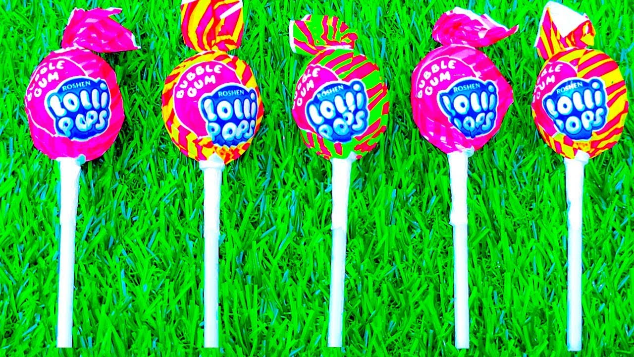 ASMR LAB Most Popular Candyo, lollipops colorful rainbow lollipop, candys  unpacking chocolate viral