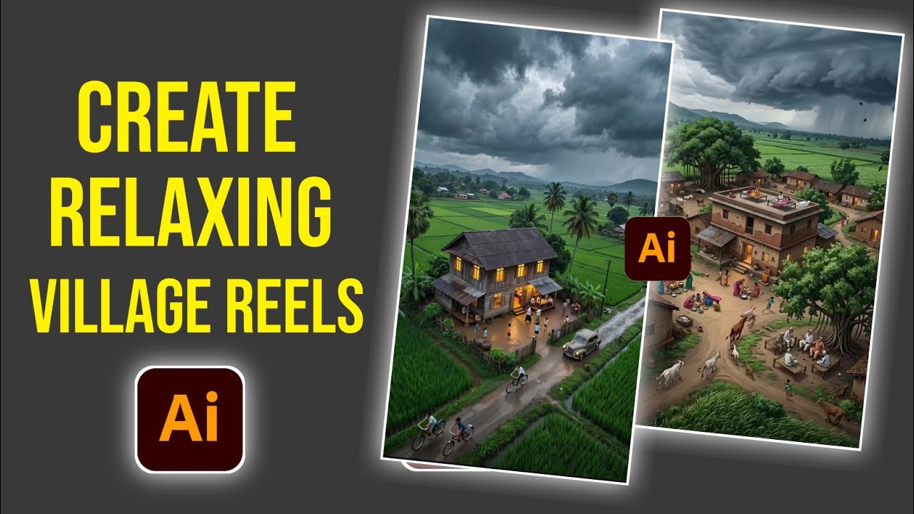 Create Viral Ai Peaceful Village Reels | How To Make Peaceful Village Reels Video | Ai Art Reels