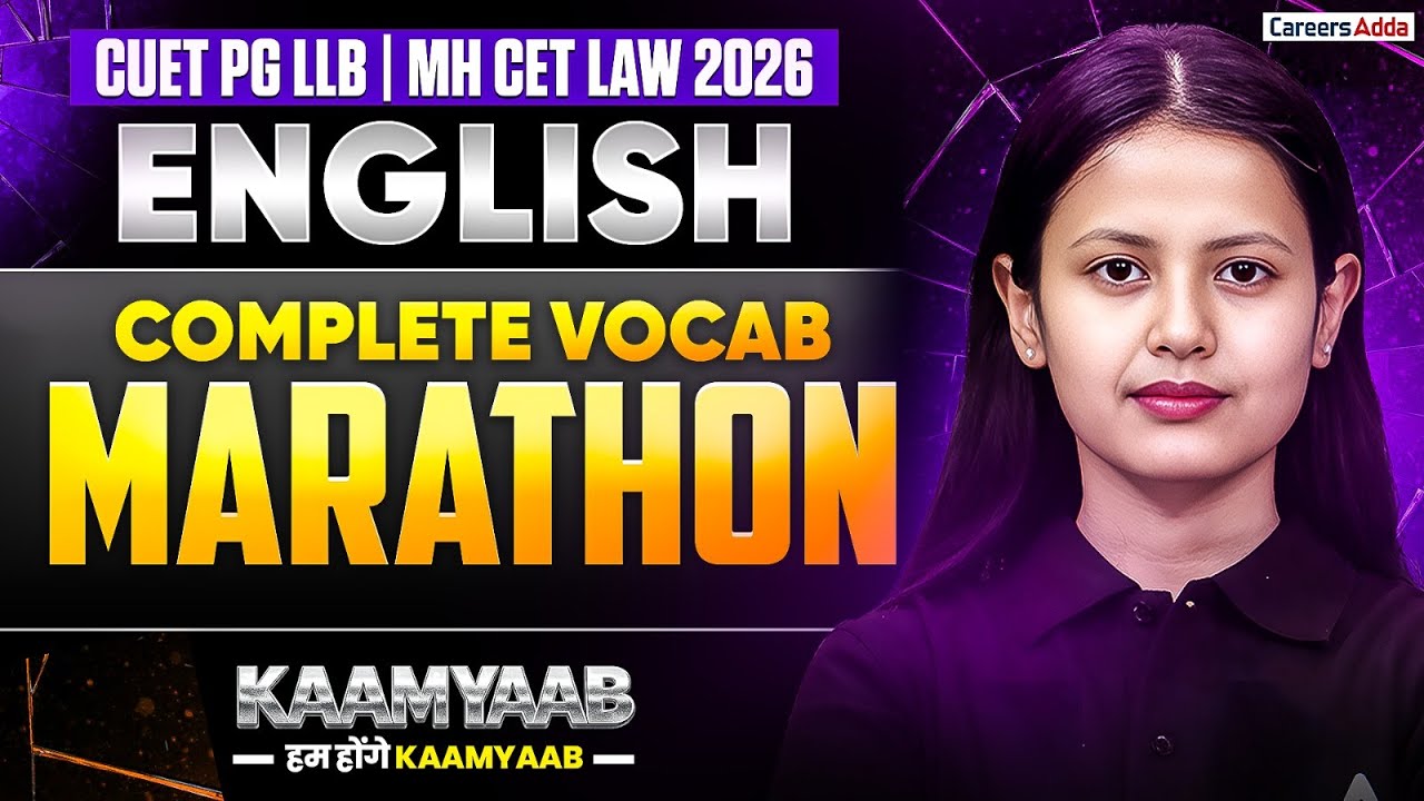 CUET PG LLB And MH CET LAW 2026 English | English - Vocabulary one shot | Law Entrance Exams