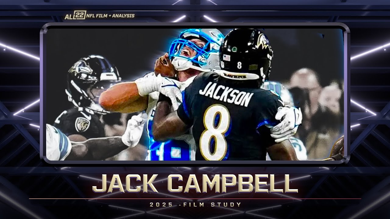 JACK CAMPBELL: THE MOST SAVAGE MLB IN THE NFL - DETROIT LIONS FILM STUDY #lions