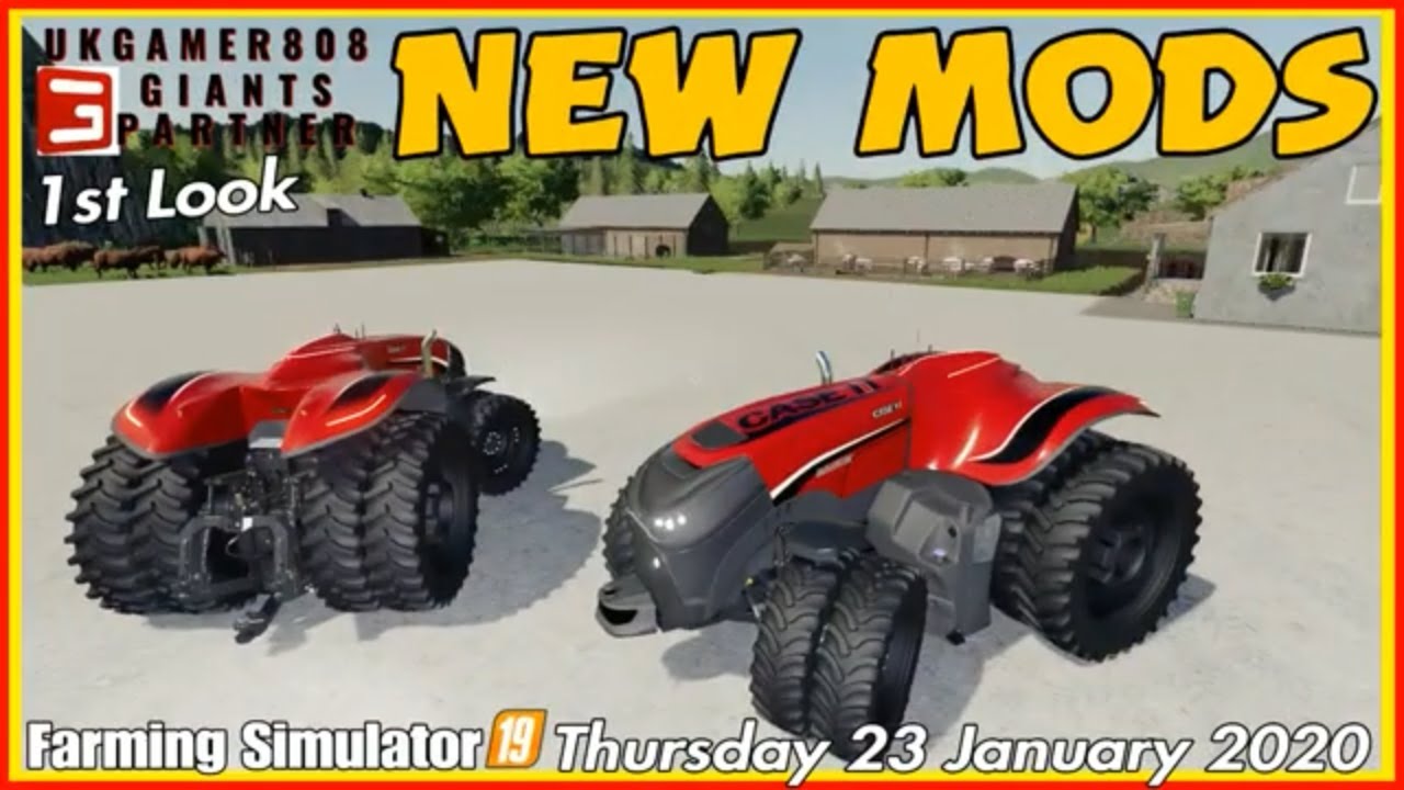 FS19 NEW MODS Case ih Autonomous in Modhub farm sim 19 #fs19modreview