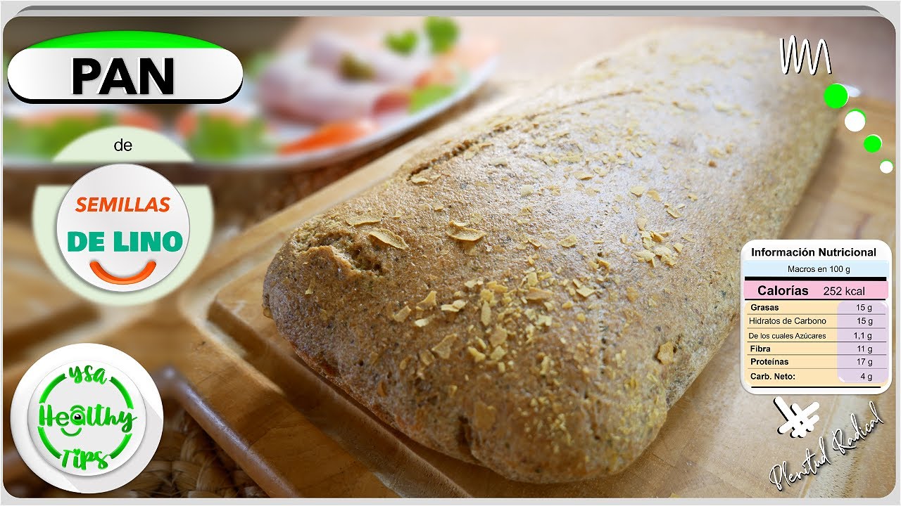 Cómo hacer Pan de linaza o semillas de lino 🍞 SIN GLUTEN | | SIN HARINAS| SIN AMASAR 😋