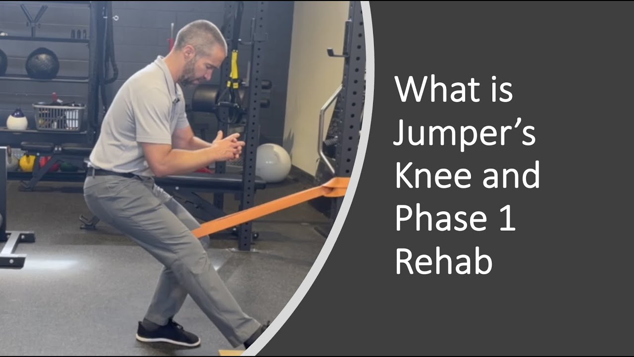 What is jumpers knee patellar tendinopathy and phase 1 rehab