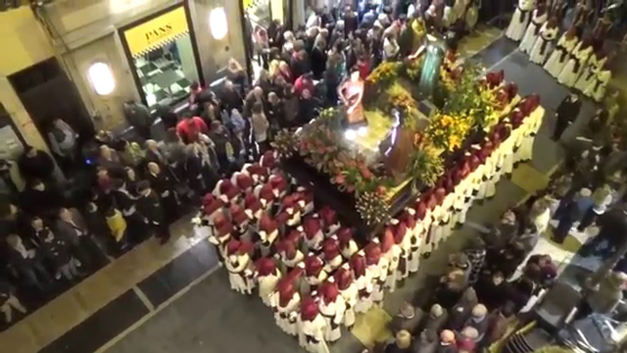 Procesión Santa Marta y Sagrada Cena-2015- casa de Betania- AM la Cena