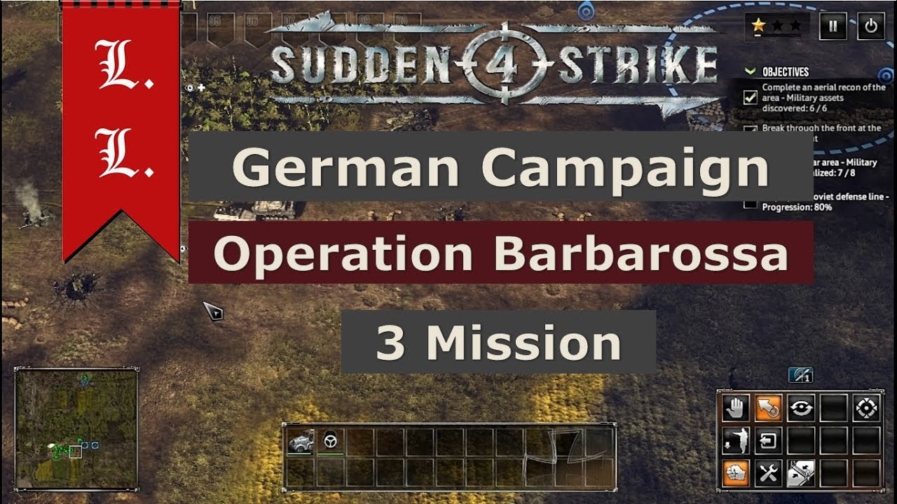 Sudden Strike 4 gameplay - German Campaign - Operation Barbarossa 3 Mission